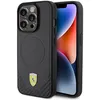Image de Coque pour téléphone - CG MOBILE - Ferrari FEHMP15LPTEK - iPhone 15 Pro - Noir Carbone Métal - Élégance