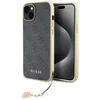 Image de Coque Guess Hardcase 4G Charms Collection pour iPhone 15 Plus - Grey