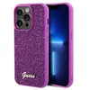Image de Guess Disco Metal Script - Coque iPhone 14 Pro (fuchsia)