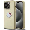 Image de Étui pour smartphone - HELLO KITTY - iPhone 15 Pro Max - Cuir - Compatible MagSafe - Or