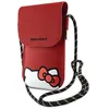 Image de Coque Téléphone - HELLO KITTY - Crossbody - Rouge - Cordon caché en cuir - Compatible iPhone 16