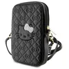 Image de Sac bandoulière - Hello Kitty - Quilted Bows Strap - Cuir écologique - Noir - 19x12x3 cm