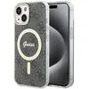 Image de Coque pour iPhone 15 / iPhone 14 / iPhone 13 - Guess IML 4G MagSafe (GUHMP15SH4STW) - Marron