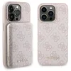 Image de Guess Bundle Pack MagSafe 4G Metal Gold Logo - Ensemble coque + Power Bank 5000mAh MagSafe iPhone 14 Pro (rose)