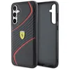 Image de Coque de téléphone - FERRARI - Samsung Galaxy S23 FE - Noir - Cuir véritable - Protection anti-rayures