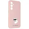 Image de Coque Pour Samsung Galaxy S23 Fe Design Choupette Silicone Rigide Rose Poudré Karl Lagerfeld