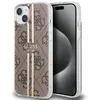 Image de Coque pour iPhone 15 Plus / iPhone 14 Plus - Guess Hardcase IML 4G Gold Stripe (GUHCP15MH4MH4PSEGW) - Marron