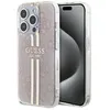 Image de Coque Rigide Guess Pour Iphone 14 Pro Max 67 Pouces Iml 4G Rayures Dorées Et Roses