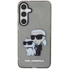 Image de Coque Pour Galaxy S24 Plus Motif Karl And Choupette Pailletée Noir Karl Lagerfeld