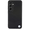 Image de Coque Pour Samsung Galaxy S24 En Cuir Compatible Avec La Charge Sans Fil Noir Bmw