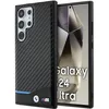 Image de Coque pour téléphone - BMW - Samsung Galaxy S24 Ultra - Cuir écologique - Tissu carbone - Protection optimale