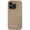 Image de Coque Pour Iphone 14 Pro Max Magsafe Au Motif Monogramme Avec Logo Métallisé Beige Karl Lagerfeld