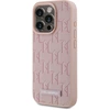 Image de Coque Pour Iphone 15 Pro Magsafe Au Motif Monogramme Avec Logo Métallisé Rose Karl Lagerfeld