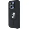 Image de Coque Pour Iphone 15 Pro Magsafe Antichocs Avec Motif Karl Et Choupette Noir Karl Lagerfeld