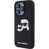 Image de Coque Pour Iphone 15 Pro Max Magsafe En Silicone Liquide Motif Karl Et Choupette Noir Karl Lagerfeld
