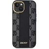 Image de Coque Pour Apple Iphone 15 Compatible Magsafe Motif À Carreaux Ultra-chic Noir Dkny