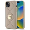 Image de IPhone 15 Plus Case - DKNY Leather Quilted Stack Logo (DKHCP15MPQDSLE) - Noir