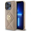 Image de Coque téléphone - DKNY - iPhone 15 Pro Max - Cuir matelassé - Beige - Souple
