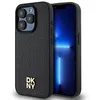 Image de IPhone 15 Pro Case - DKNY Leather Pattern Monogram Monogram Metal Logo MagSafe (DKHMP15LPSHRPSK) - Noir