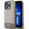 Image de IPhone 15 Pro Case - DKNY Leather Printed Pattern Metal Logo MagSafe (DKHMP15LPSOSPW) - Brown