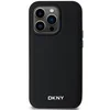 Image de Coque Pour Iphone 14 Pro Magsafe Élégante Avec Logo En Métal Noir Dkny