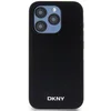 Image de Coque Pour Iphone 15 Pro Magsafe Élégante Avec Logo En Métal Noir Dkny