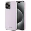 Image de Coque pour iPhone 15 Pro Max - DKNY - DKHMP15XSMSMCHLP - Silicone Liquide - Rose - MagSafe