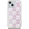 Image de Coque Pour Apple Iphone 15 Avec Motif À Carreaux De Paillettes Liquides Rose Dkny
