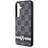 Image de Coque Pour Galaxy S24 Plus Élégante Avec Motifs À Carreaux Et À Rayures Noir Dkny