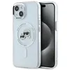 Image de Coque pour iPhone 14 - Karl Lagerfeld - IML MagSafe - Blanc - Karl&Choupette Head - Élégante