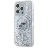 Image de Coque Iphone 15 Pro Max Magsafe Paillettes Liquides Et Motif Karl Et Choupette Transparent Karl Lagerfeld