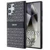 Image de Coque pour smartphone - DKNY - Samsung Galaxy S24 Ultra - Cuir Mono Stripe - Logo Métallique - Noir