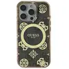 Image de Coque Arrière Pour Iphone 16 Pro Max À Motif Pivoine 4g Magsafe Marron Guess