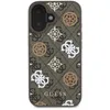Image de Coque pour iPhone 16 Compatible MagSafe Édition 4G Peony Ultra-Chic Guess Marron
