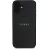 Image de Coque Arrière Pour Iphone 16 À Texture Grainé Magsafe Noir Guess