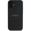 Image de Coque Arrière Pour Iphone 16 Plus À Texture Grainé Magsafe Noir Guess