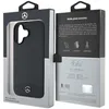 Image de Coque rigide cuir - MERCEDES - iPhone 16 (61 pouces) - Grainé et lisse - MagSafe - Bords TPU renforcés