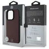 Image de Coque de téléphone - MERCEDES - iPhone 16 Pro Max - Cuir texturé et lisse - Compatible MagSafe - Rouge