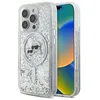 Image de Coque téléphone - Karl Lagerfeld - iPhone 16 Pro Max - Transparent - Paillettes liquides - MagSafe