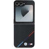 Image de Coque Samsung Pour Galaxy Z Flip 6 Modèle Tricolor Stripe Au Motif Carbone Carbone Bmw