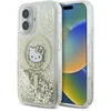 Image de Coque de protection - CG MOBILE - Hello Kitty HKHMP16SLGDIH - Blanc/doré - Paillettes liquides - iPhone 16 61