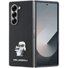 Image de Coque Pour Galaxy Z Fold 6 Design Karl Et Choupette Avec Finition Grainée Noir Karl Lagerfeld