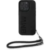 Image de Coque de Protection - BMW - iPhone 16 Pro - Cuir Noir - Protection Optimale - Accès Facile