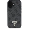 Image de Coque Pour Iphone 16 Édition 4g Strass Triangle Métallisé Avec Bandoulière Noir Guess