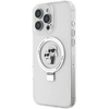 Image de Coque Magsafe Pour Iphone 16 Pro Max Avec Bague Support Antichoc Blanc Karl Lagerfeld