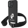Image de Coque Pour Iphone 16 Avec Bandoulière Ajustable Ultra Élégant Noir Karl Lagerfeld