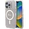 Image de Coque pour iPhone 16 Pro - Guess IML 4G MagSafe (GUHMP16LH4STP) - Rose