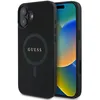 Image de Coque Guess Saffiano Classic Logo MagSafe pour iPhone 16 Plus - Black