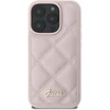 Image de Coque Pour Apple Iphone 16 Pro Matelassée En Cuir Rose Guess