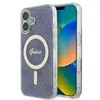 Image de Coque Guess IML 4G MagSafe pour iPhone 16 - Blue